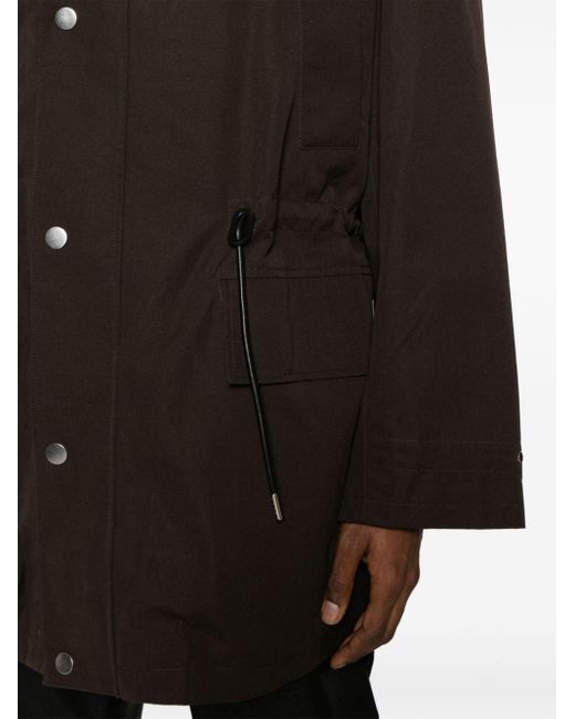 Sandro Black Drawstring-waist Hooded Jacket for men