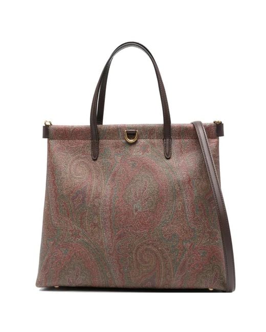 Etro Brown Arnica Tote Bag