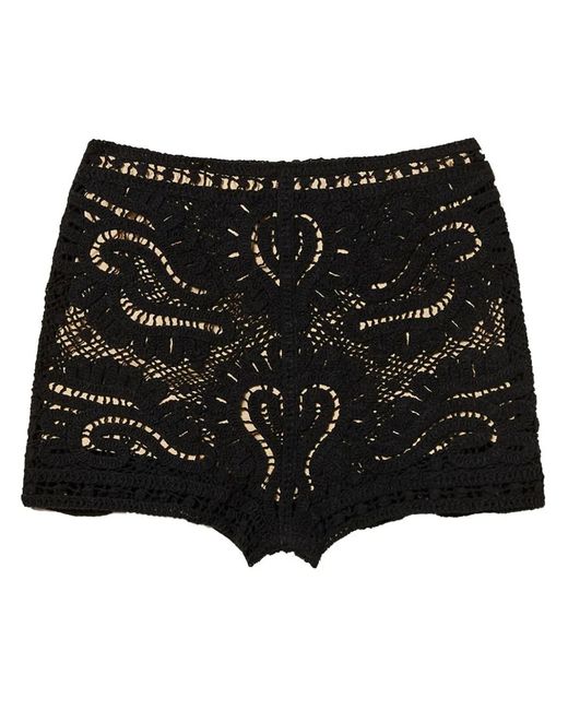 Twinset Black Knitted Shorts