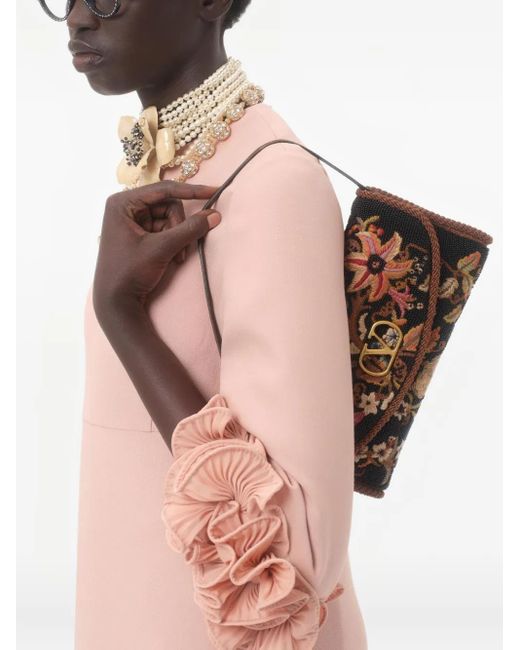 Valentino Garavani Pink Crepe Couture Midi Dress
