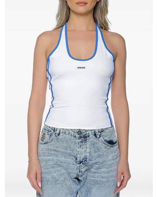 Ksubi Blue Sott Idol Racer Tank Top