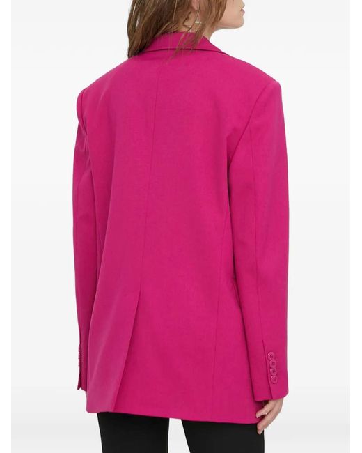 Moschino Pink Button Single-Breasted Blazer