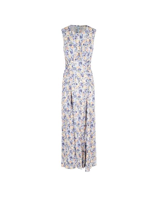 Ulla Johnson White Lana Floral-Print Midi Dress