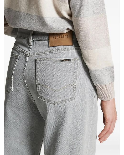 Peserico ロゴパッチ ジーンズ Gray