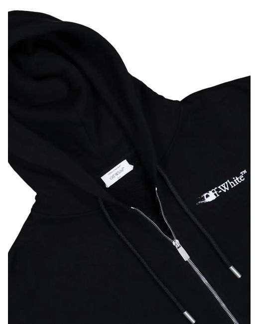 Off-White c/o Virgil Abloh Hoodie Met Arrow-Print En Rits in het Black voor heren