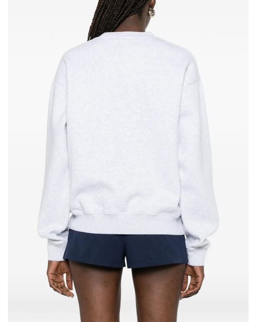 Sporty & Rich White Beverly Hills Logo-Print Sweater