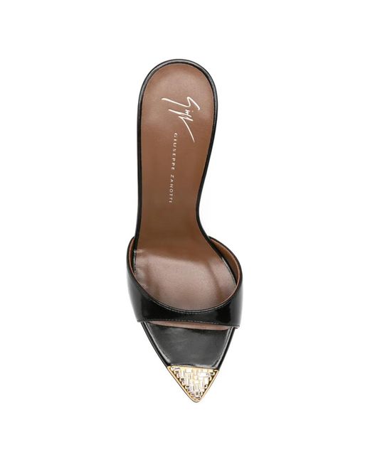 Giuseppe Zanotti White Crystal-Embellished-Detail Sandals