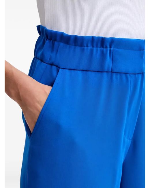 Morgan Blue Elastic-Waist Trousers