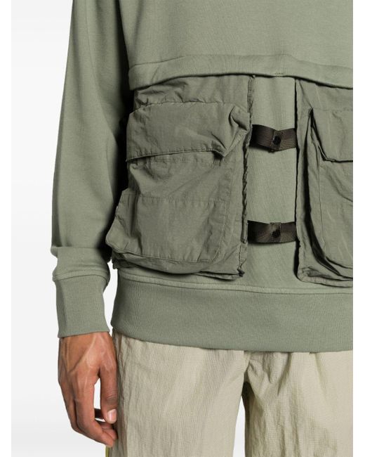 C P Company Sweater Met Lens-detail in het Green voor heren