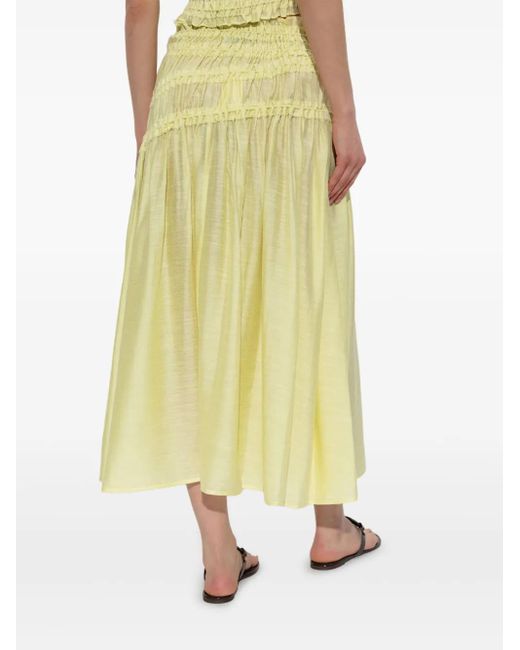 Tory Burch シャーリング スカート Yellow