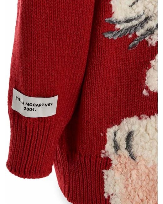 Stella McCartney Red Lunar New Year Knit Cardigan