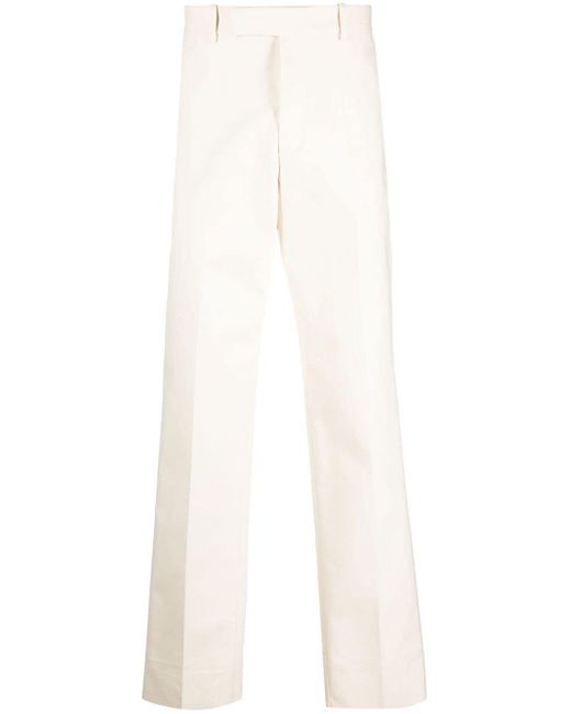 Jil Sander Ivory Cashmere Wide-leg Pant in Natural Slacks and Chinos Jil Sander Trousers Slacks and Chinos Womens Trousers 