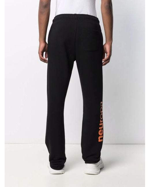 M I S B H V Black Neuropa-Print Sweatpants