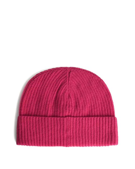Seven Gauge Ribbed Beanie in Pink for Men Lyst UK