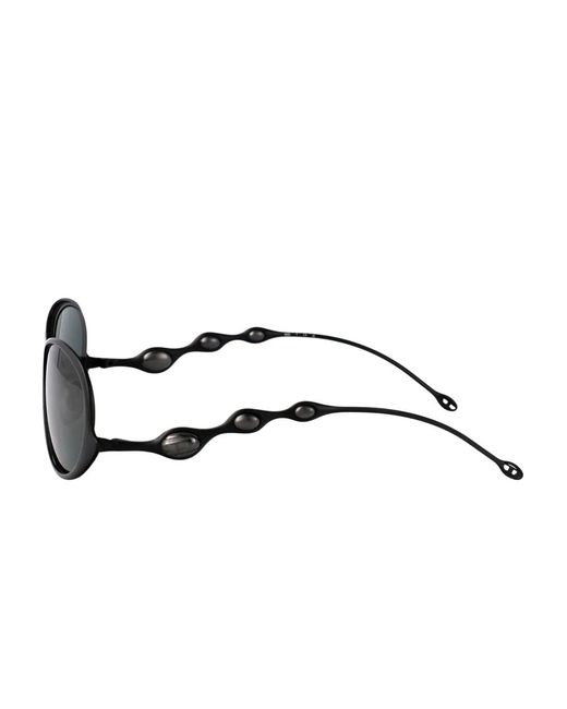 DIESEL Black Lunettes De Soleil À Monture Ovale for men