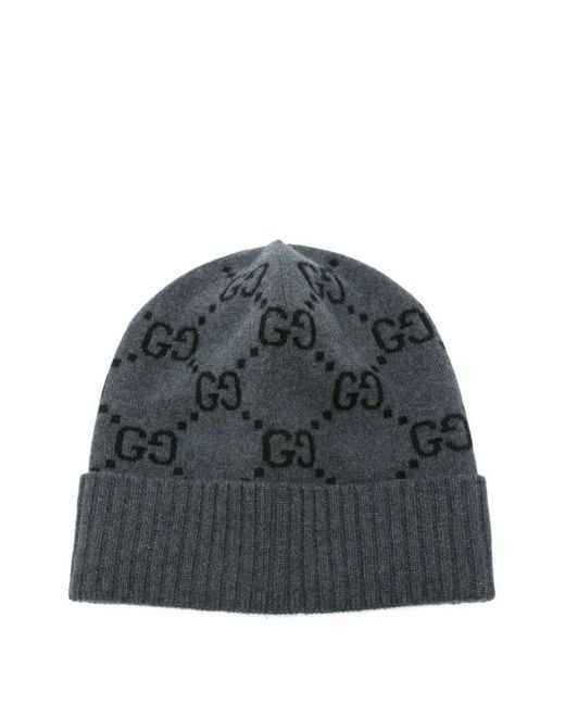 Gucci Kaschmirbeanie Mit Gg in Gray für Herren