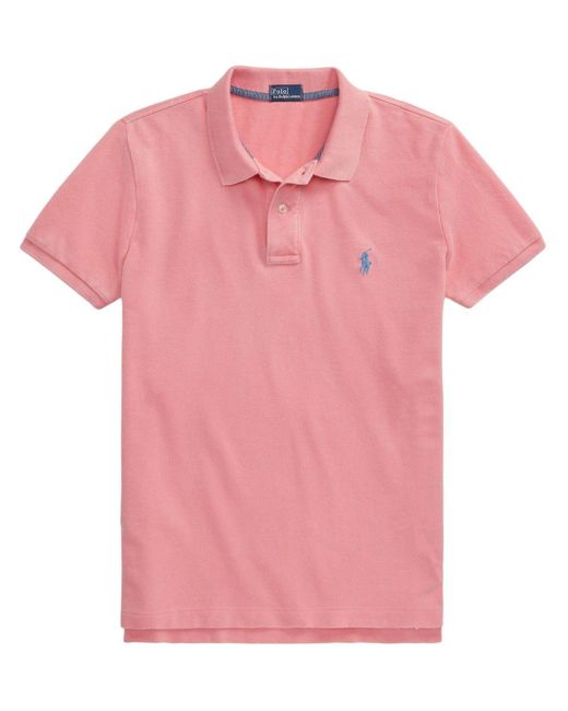 Polo Ralph Lauren Katoenen Poloshirt in het Pink