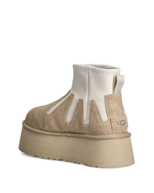 Ugg Natural Classic Mini Dipper Platform Ankle Boots