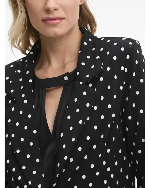 Joseph Ribkoff Black Polka-Dot Blazer