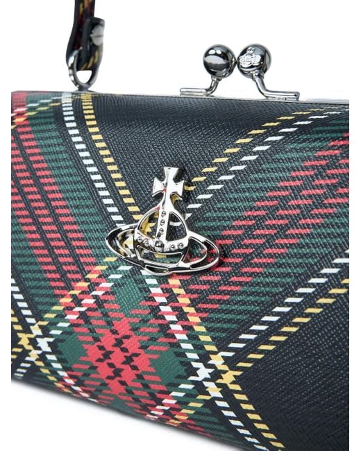 Vivienne Westwood Doll チェック ハンドバッグ Xl Blue