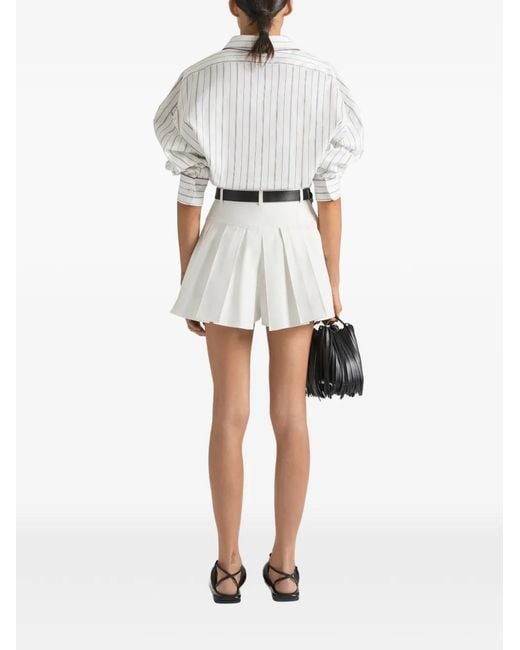 Givenchy White Pleated Back Shorts