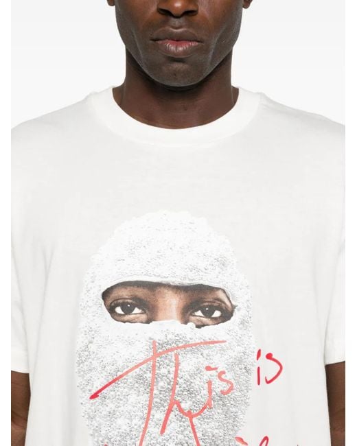 Ih Nom Uh Nit White Graphic-Print T-Shirt for men