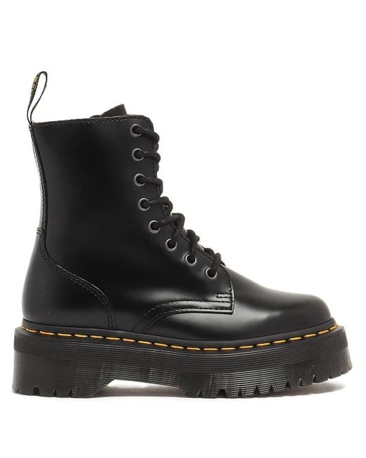 Dr. Martens Black Zip Platform Boots