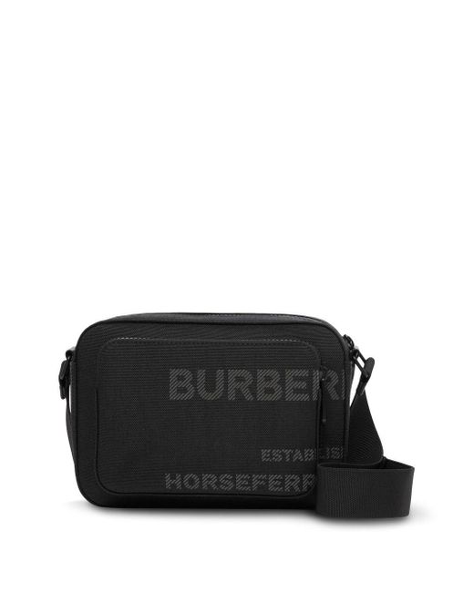 Burberry Black Logo-print Cross Body Bag for men