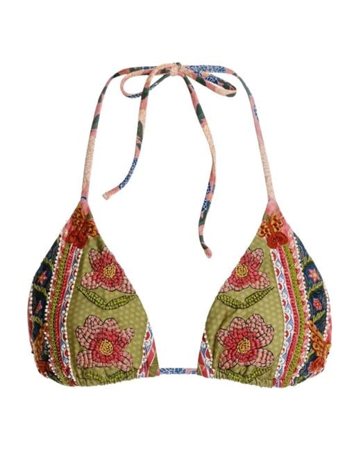 Top Bikini Lolita A Fiori di Agua Bendita in Multicolor