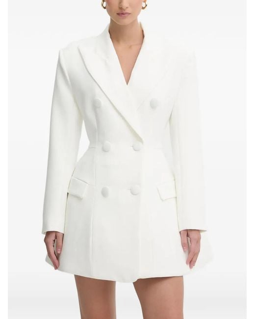 Bardot White Janna Hourglass Mini Dress