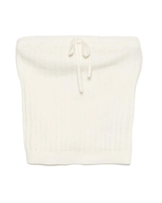 Reformation White Zazie Top
