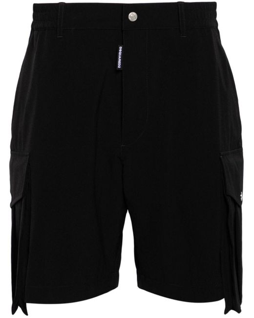 DSquared² Cargo-Shorts mit elastischem Bund in Black für Herren