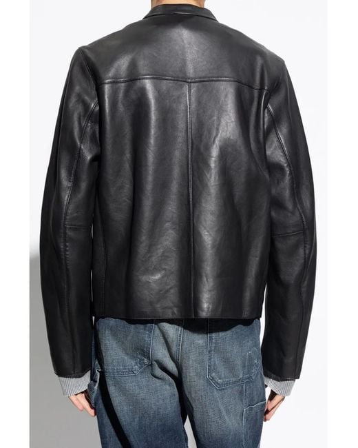 DIESEL Black L-Met-Vert Jacket for men