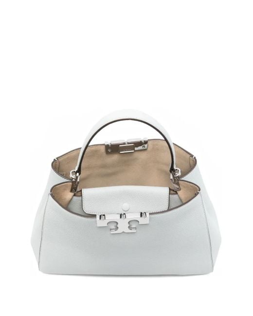 Tory Burch White Eleanor Soft Satchel