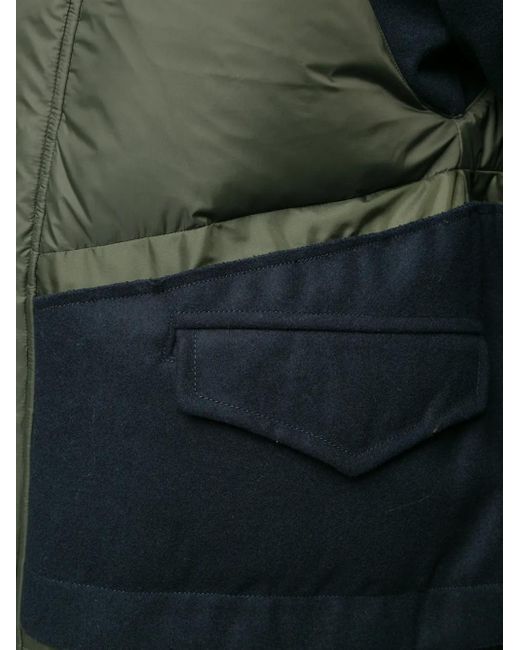 Nike Green Panelled Puffer Jacket for men