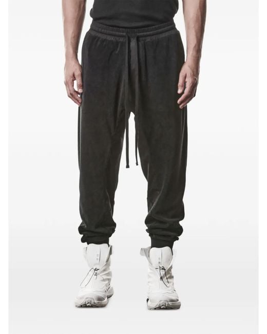 Thom Krom Black Drawstring Pockets Track Pants for men