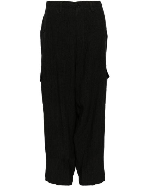 Jupe cargo en lin à taille haute Y's Yohji Yamamoto en coloris Black