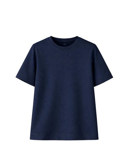 Gran Sasso Blue Crew-Neck Short-Sleeve T-Shirt