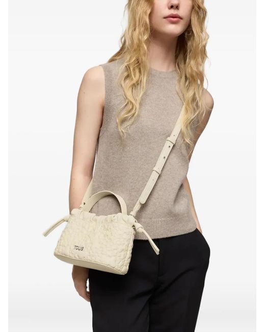 Tous Natural Small Puffy Bear Shoulder Bag