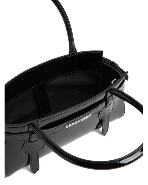 DSquared² Black Leather Tote Bag
