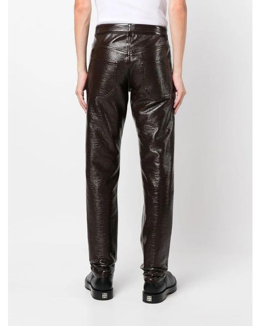 Pantalon Fuselé À Effet De Brillance Courreges pour homme en coloris Black