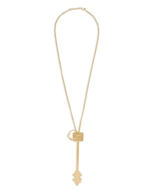 Rabanne White Key-Pendant Necklace