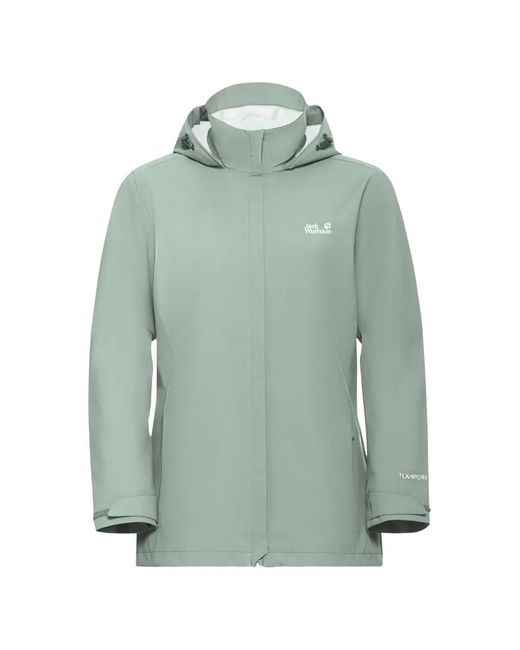 Jack Wolfskin Green Trailtime Hooded Jacket