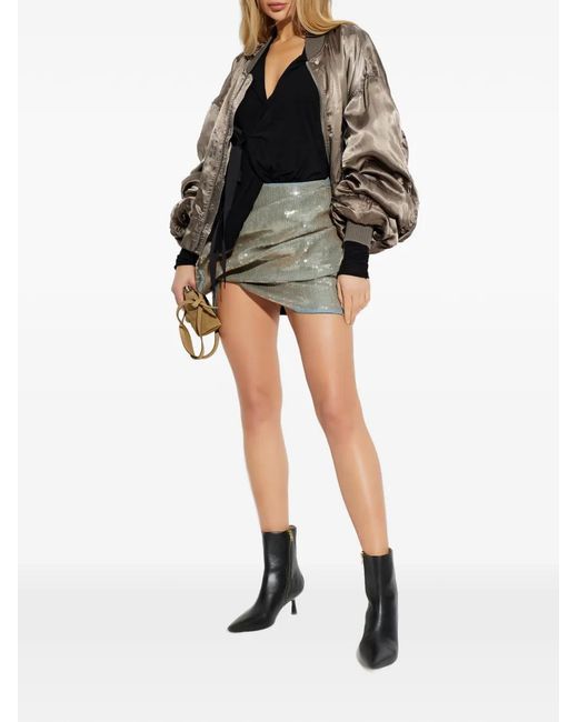 Rick Owens Brown "Secchia Flight"Padded Jacket