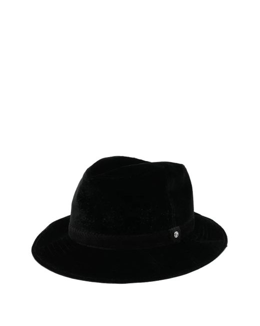 Giorgio Armani Black Fedora Hats for men