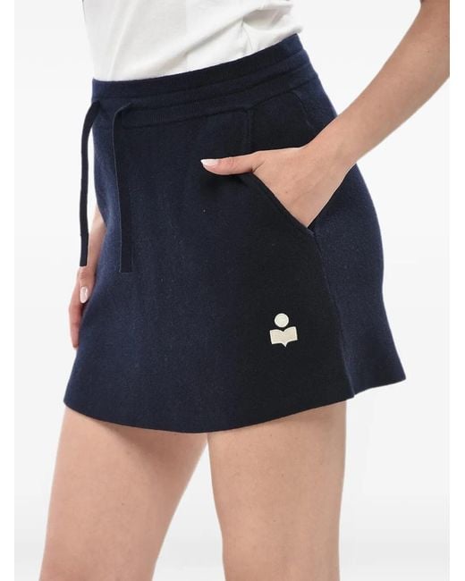 Isabel Marant Blue Amaline Knit Mini Skirt