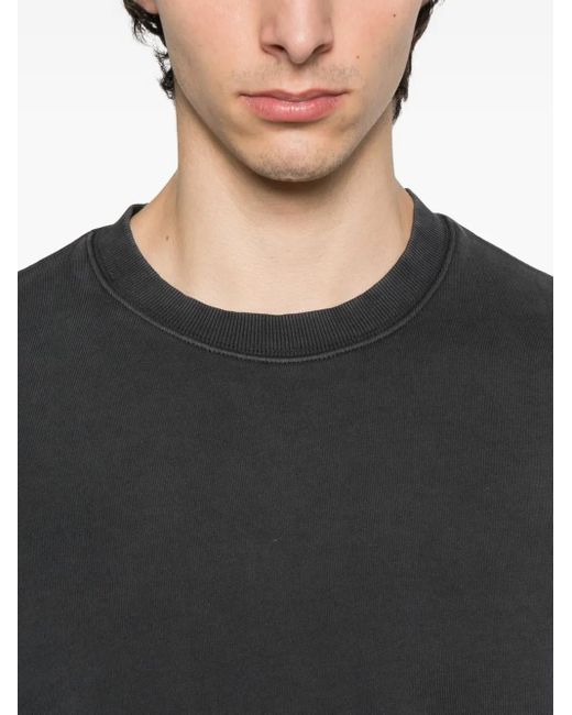Sudadera de algodón con cuello redondo Carhartt de hombre de color Black