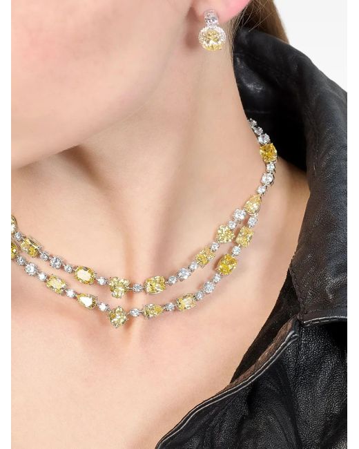 Gargantilla Canary Love Heart con diamantes Anabela Chan de color Natural