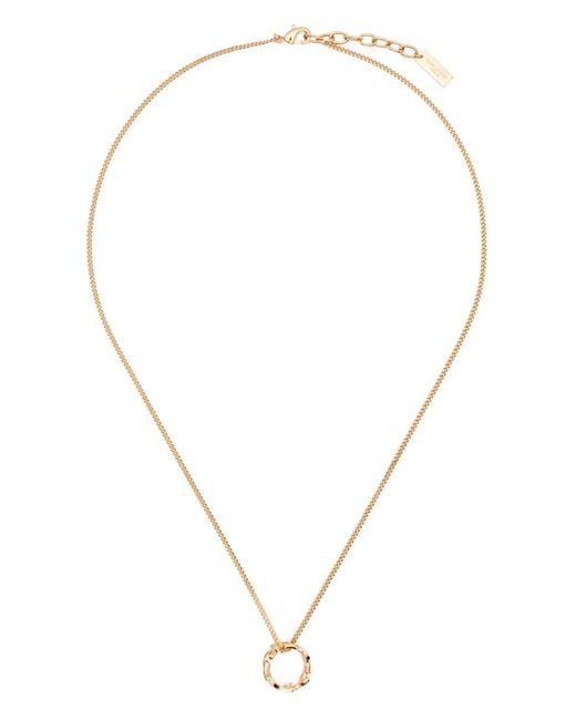 Saint Laurent Natural Cassandre Necklace