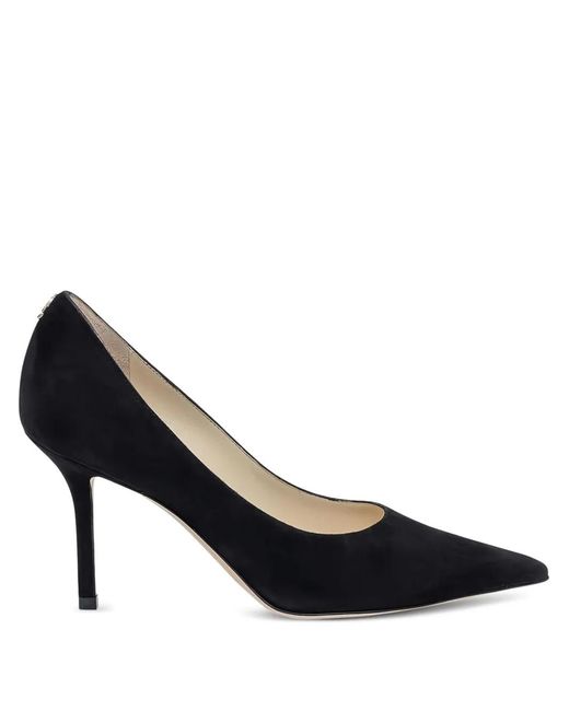 Jimmy Choo Black 60Mm Love Suede Pointed-Toe Pumps